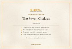 Certificate of Completion - The Seven Chakras
