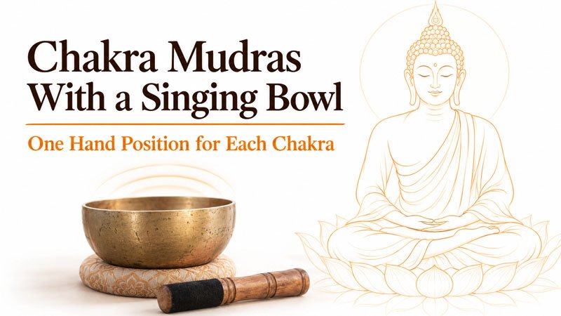 Chakra Mudras With a Singing Bowl - One Hand Position for Each Chakra