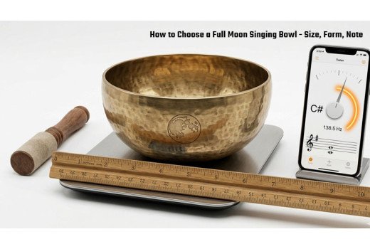 How to Choose a Full Moon Singing Bowl - Size, Form and Note