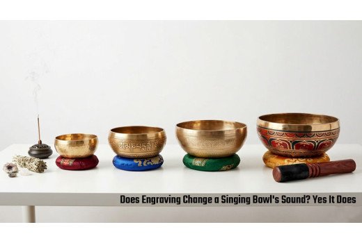 Does Etching, Engraving or Painting Change a Singing Bowl's Sound?