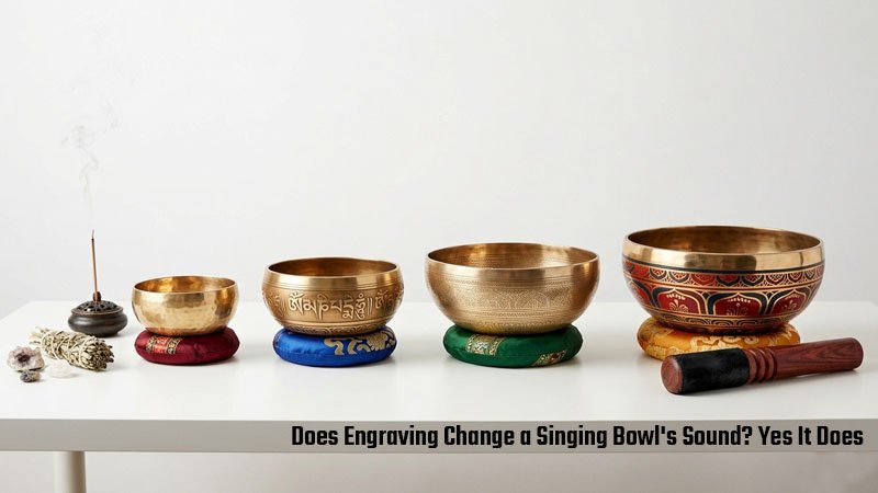 Does Etching, Engraving or Painting Change a Singing Bowl's Sound?