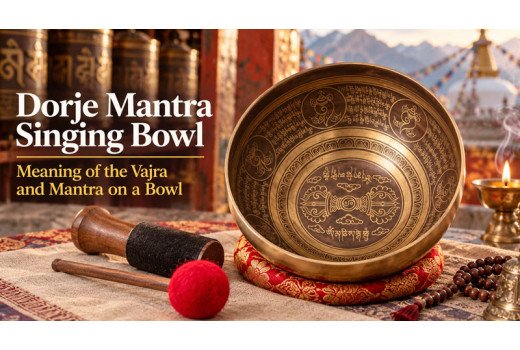 Dorje and Double Dorje on a Singing Bowl - Meaning of the Vajra