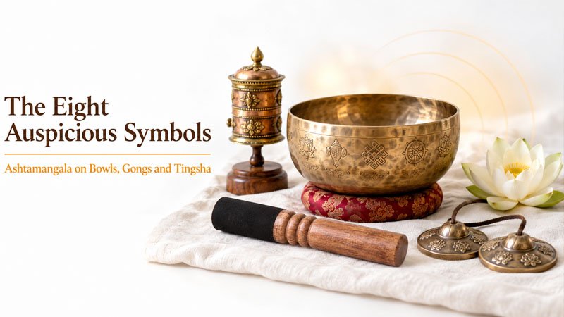 Eight Auspicious Symbols - The Ashtamangala on Bowls, Gongs and Tingsha