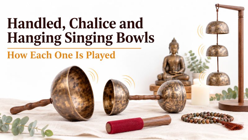 Handled, Chalice and Hanging Singing Bowls - How to Play