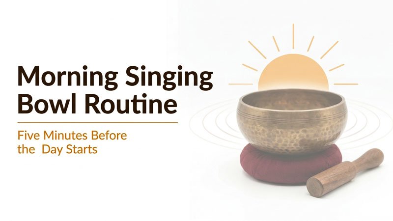 Morning Singing Bowl Routine - Five Minutes Before the Day Starts