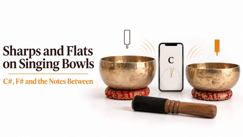 Sharps and Flats on Singing Bowls - C#, F# and the Notes Between
