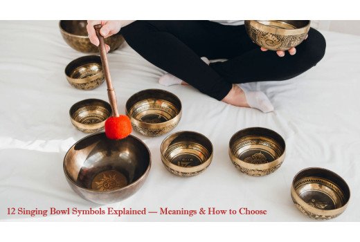  Singing Bowl Symbols Explained: 12 Sacred Engravings and What They Mean for Your Practice