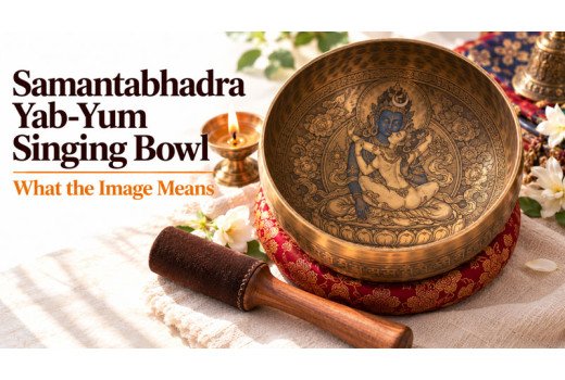 Samantabhadra Yab-Yum Singing Bowl - What the Image Means