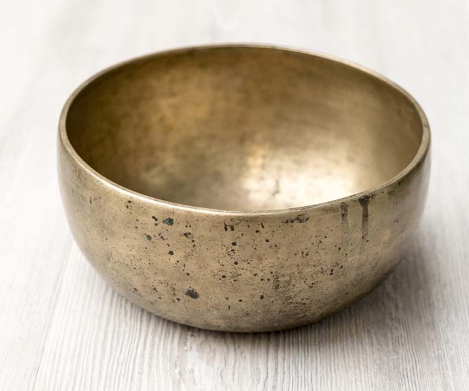 Antique singing bowls for sale from Dharma Tool — Old Collected Tibetan singing bowls sourced from Nepal