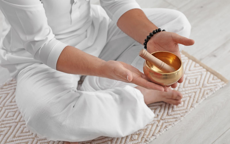 Brass Tibetan Singing Bowl Brass Tibetan singing bowl handmade in Nepal for meditation and sound healing
