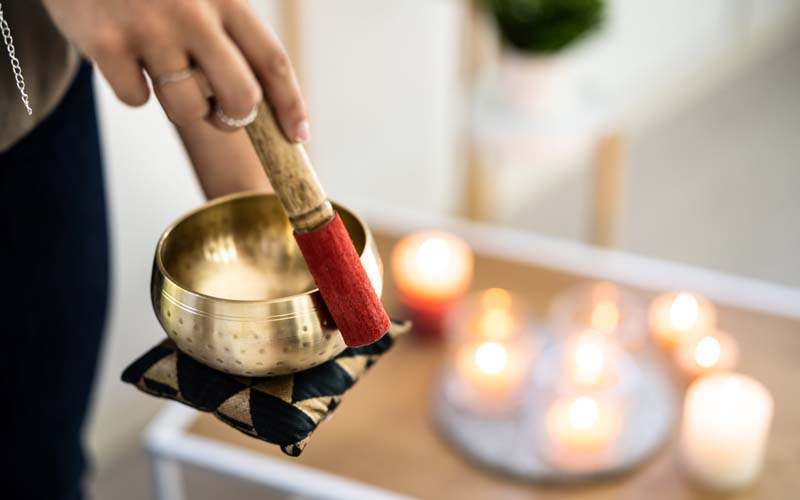 Hand Beaten Tibetan Singing Bowl - Traditional Hand Hammered Singing Bowl from Nepal