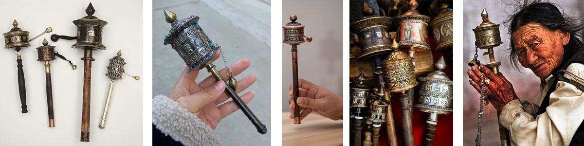Hand-Held Tibetan Prayer Wheels for Meditation – DharmaTool