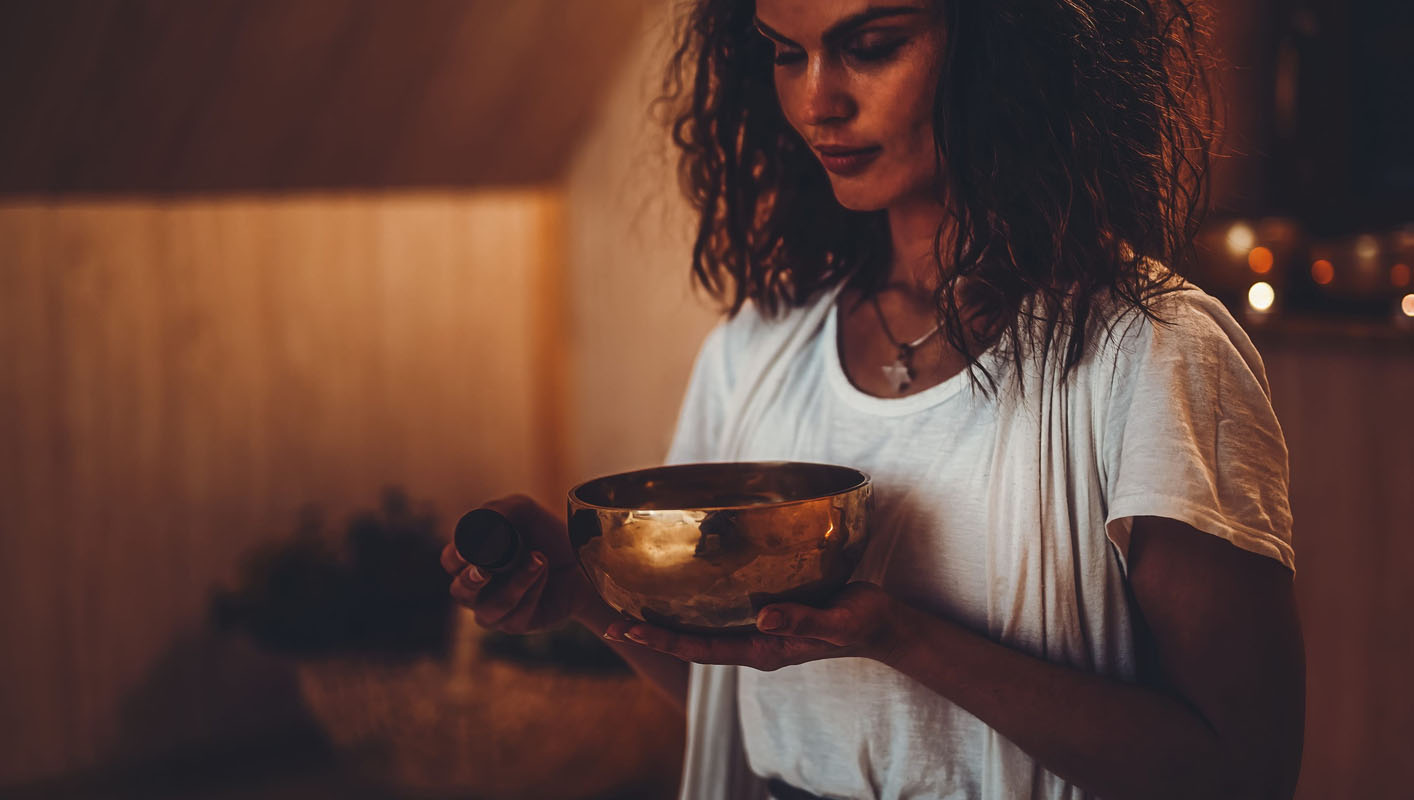 Intention-Based Activation of Tibetan Singing Bowl