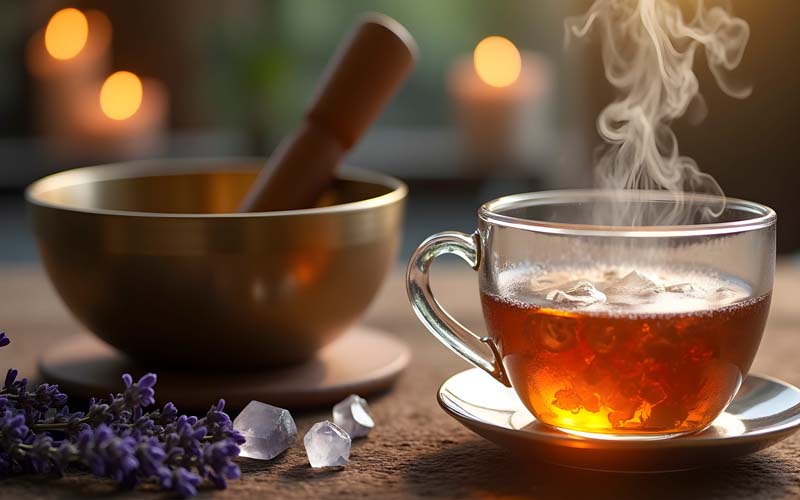 Handmade Himalayan Tibetan singing bowl as a healing tool for beginners starting sound healing at home