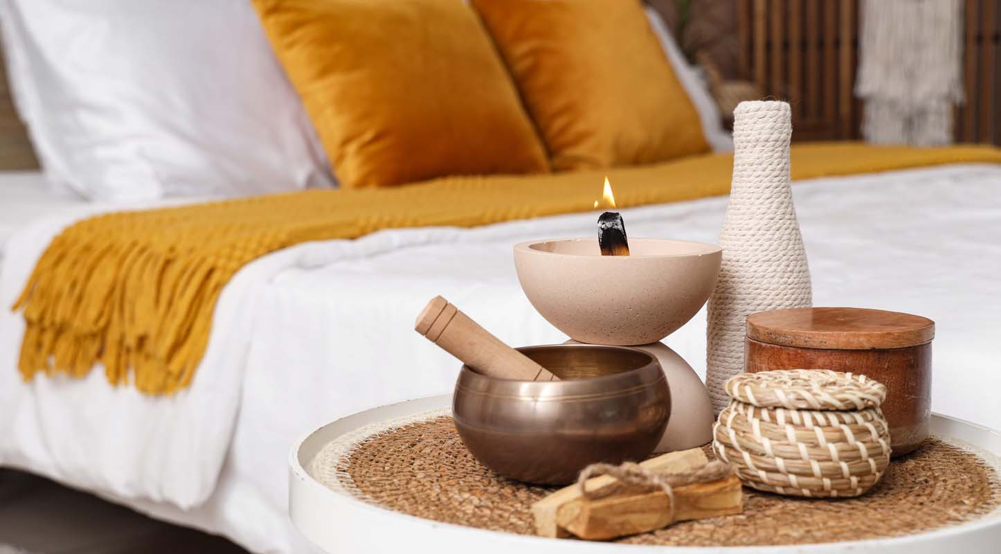 Daily singing bowl practice at home with a handmade Himalayan Tibetan singing bowl for meditation and sound healing