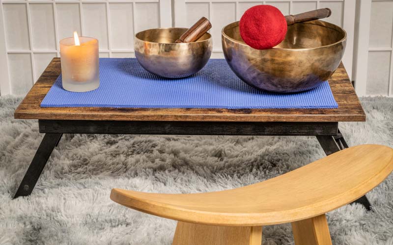 DIY singing bowl sound healing at home with a handmade Himalayan Tibetan singing bowl
