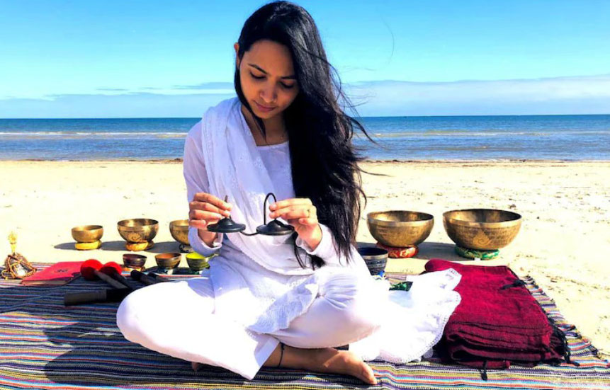 Sunita Poudel – Professional Tibetan singing bowl healer at Dharma Tool
