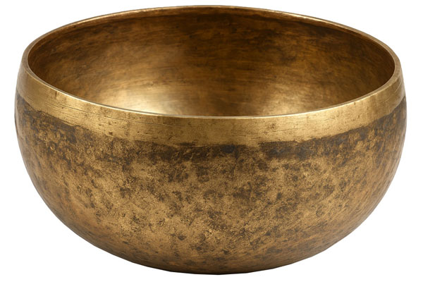 Koprebati singing bowl with deep copper-rich Himalayan tone and rounded profile