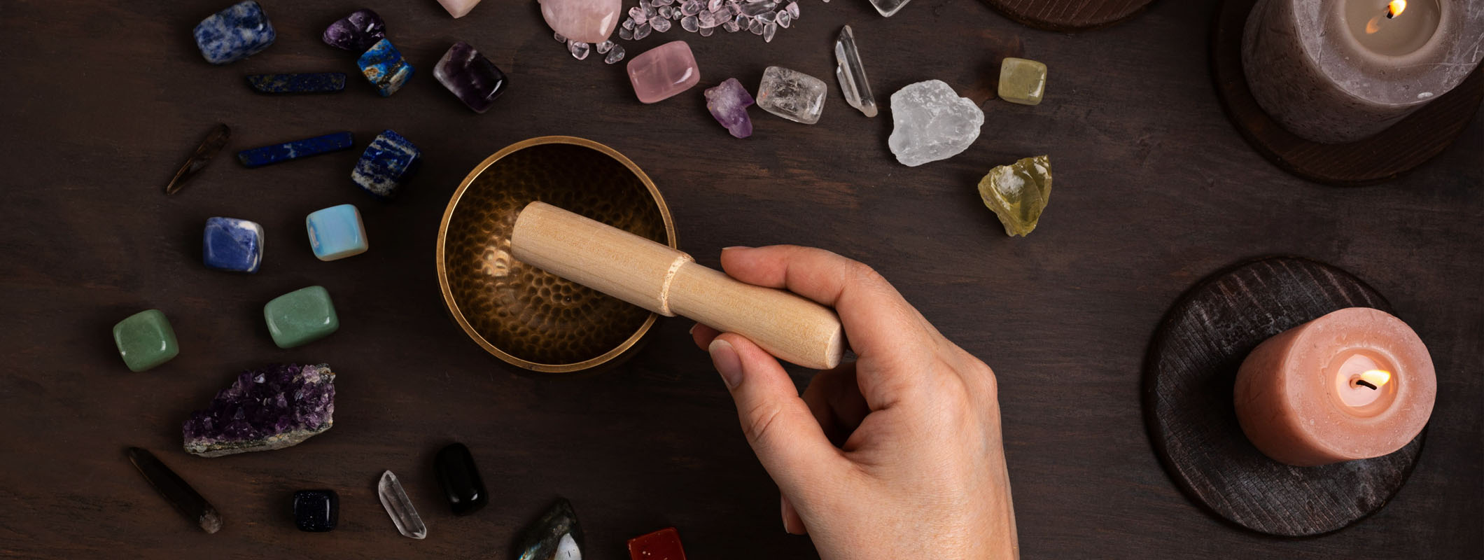 Charging Crystals with Tibetan Singing Bowl